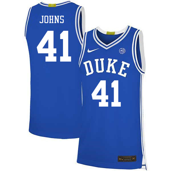 Duke Blue Devils #41 Max Johns 2022-23 College Stitched Basketball Jerseys Sale-Blue